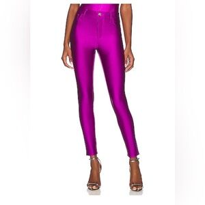 NWT Good American Women’s Compression Shine Leggings Skinny Pants Purple 4/27